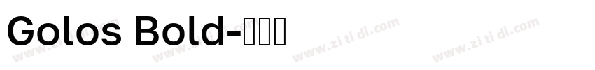Golos Bold字体转换